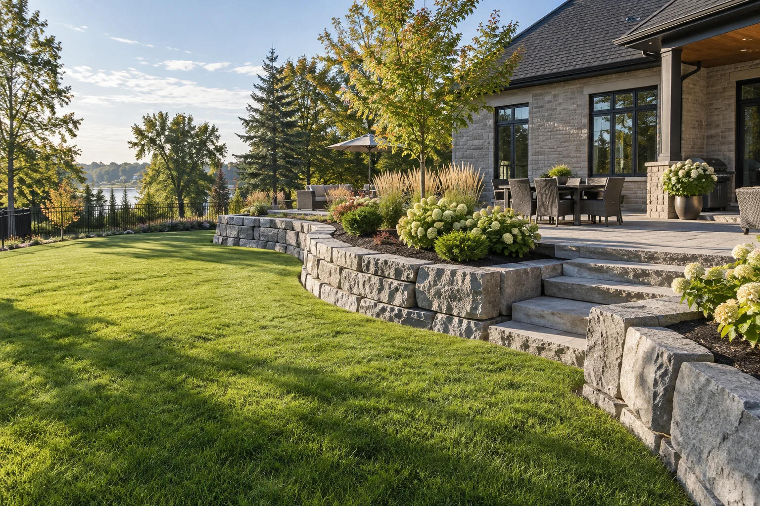 Residential Retaining Walls — illustrative design